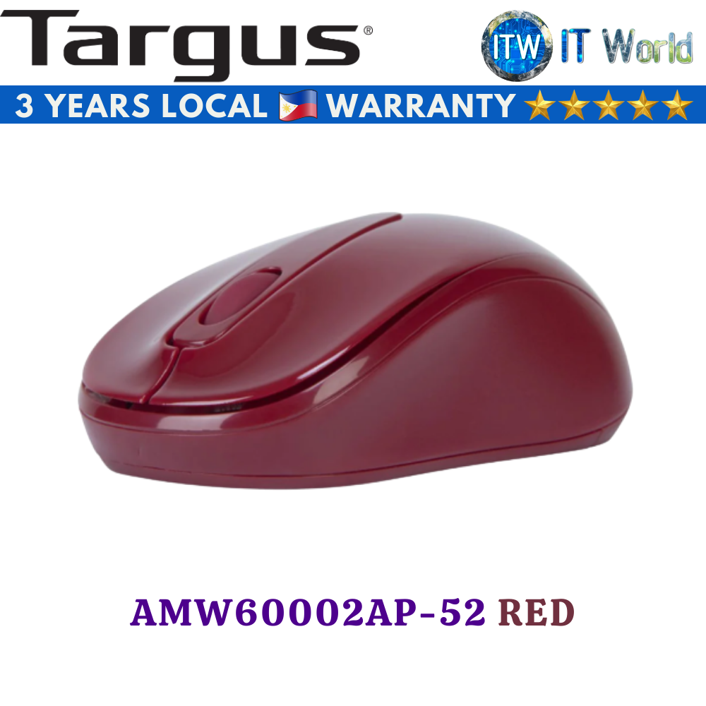 Targus Wireless Optical Mouse W600 Red (AMW60002AP-52) 