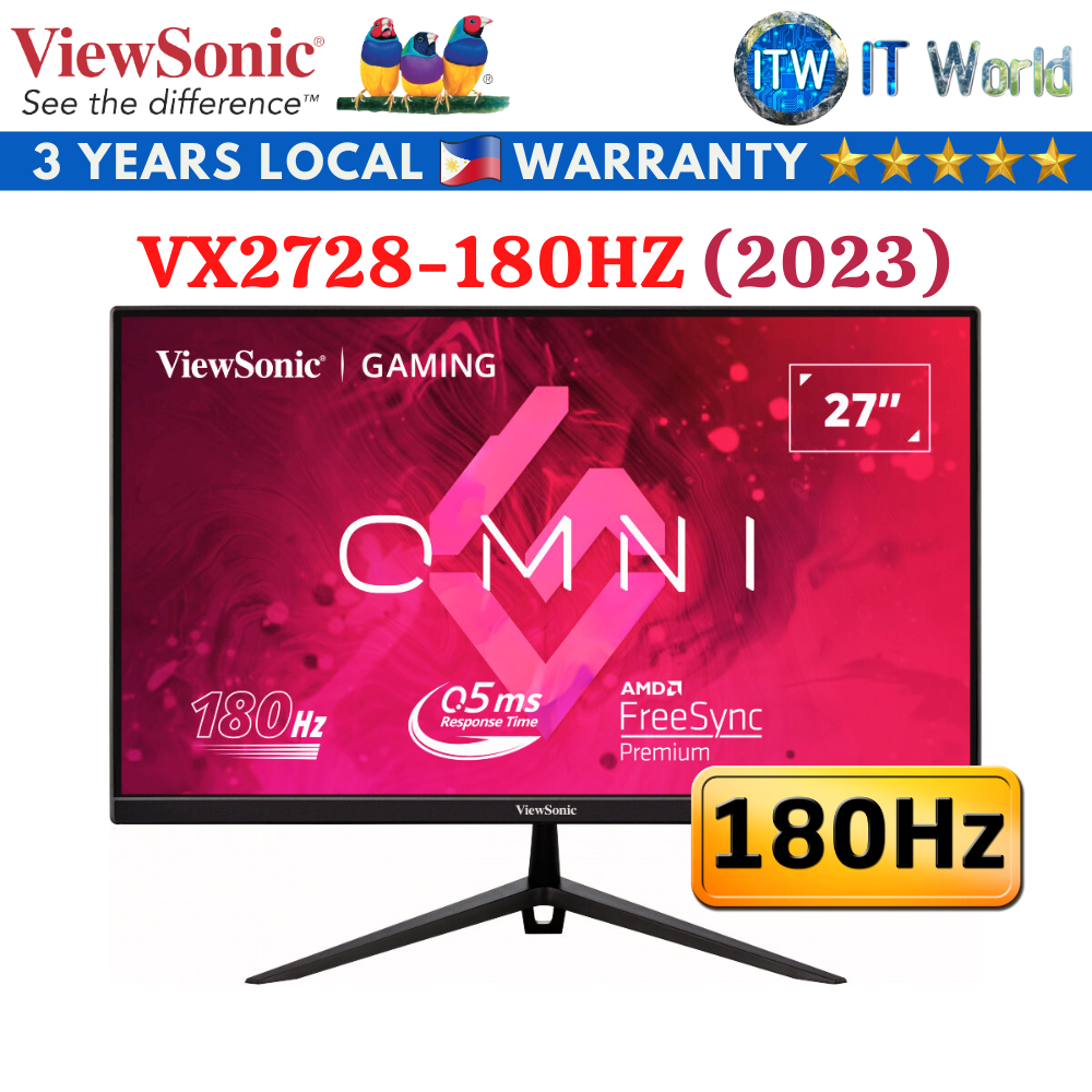 Viewsonic VX2728 / 27" 1920x1080 (FHD) / IPS / 0.5ms Flicker-free Gaming Monitor (2023 Model)
