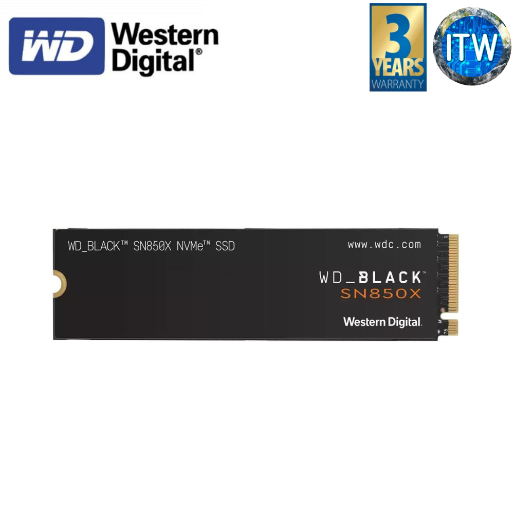Western Digital WD Black SN850X 2TB NVMe M.2 Internal SSD PCIe Gen 4 High Speed Solid State Drive for Laptop & Desktop WDS200T2X0E-00BCA0 itw