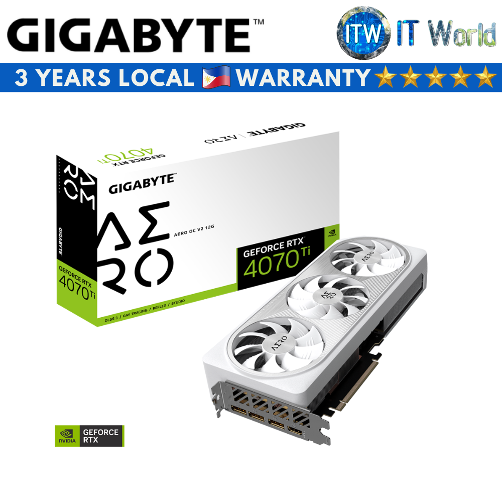 Gigabyte Geforce RTX 4070 Ti Aero OC V2 12GB GDDR6X Graphic Card (GV-N407TAERO-OCV2-12GD)