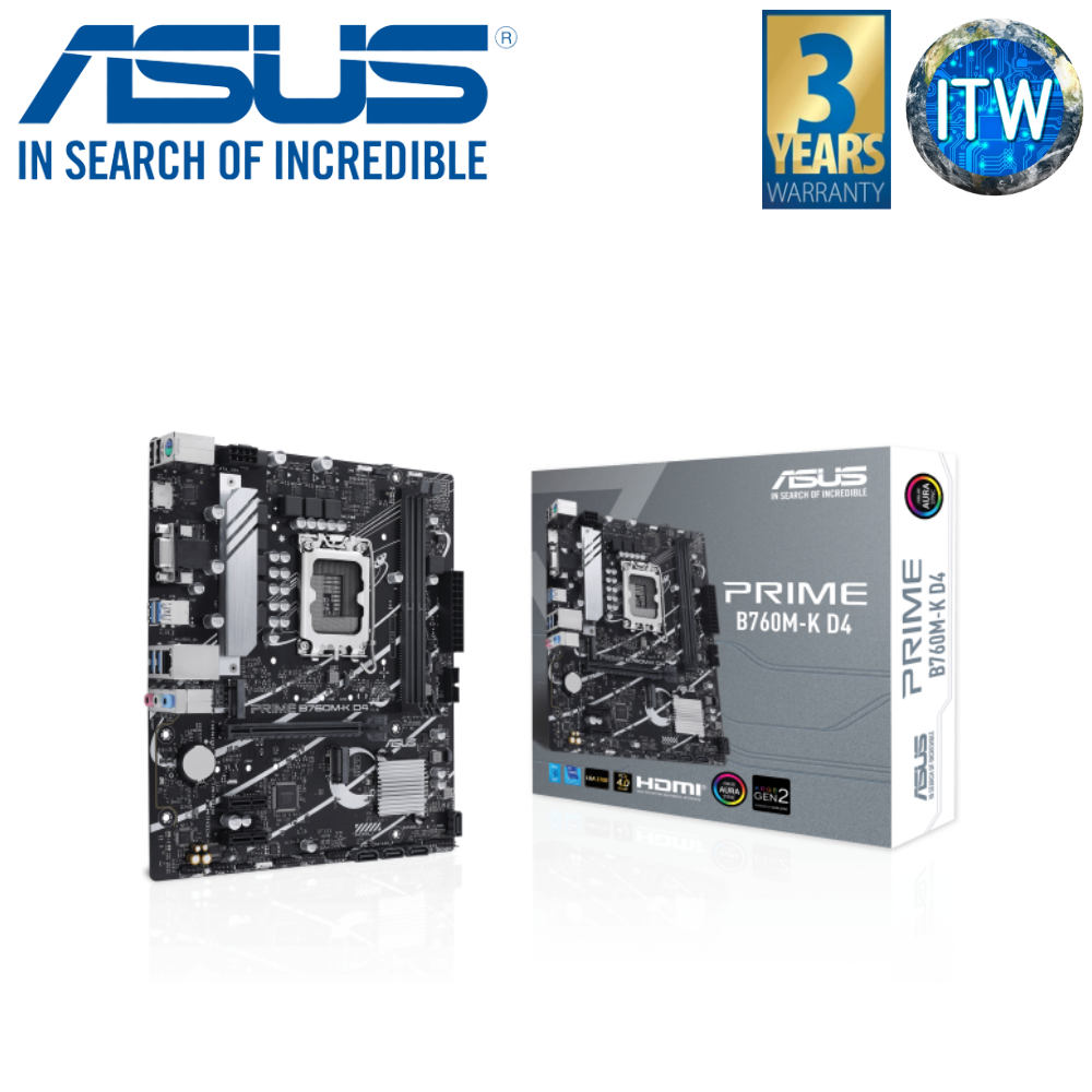 Asus Prime B760M-K micro-ATX LGA1700 DDR4 Motherboard