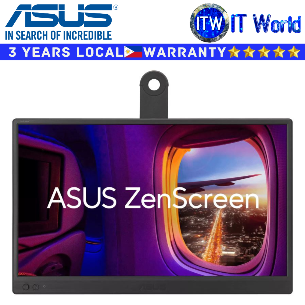 ASUS Portable Monitor ZenScreen MB169CK 15.6" 1920x1080 FHD / 60Hz / IPS / 5ms / Flicker-free