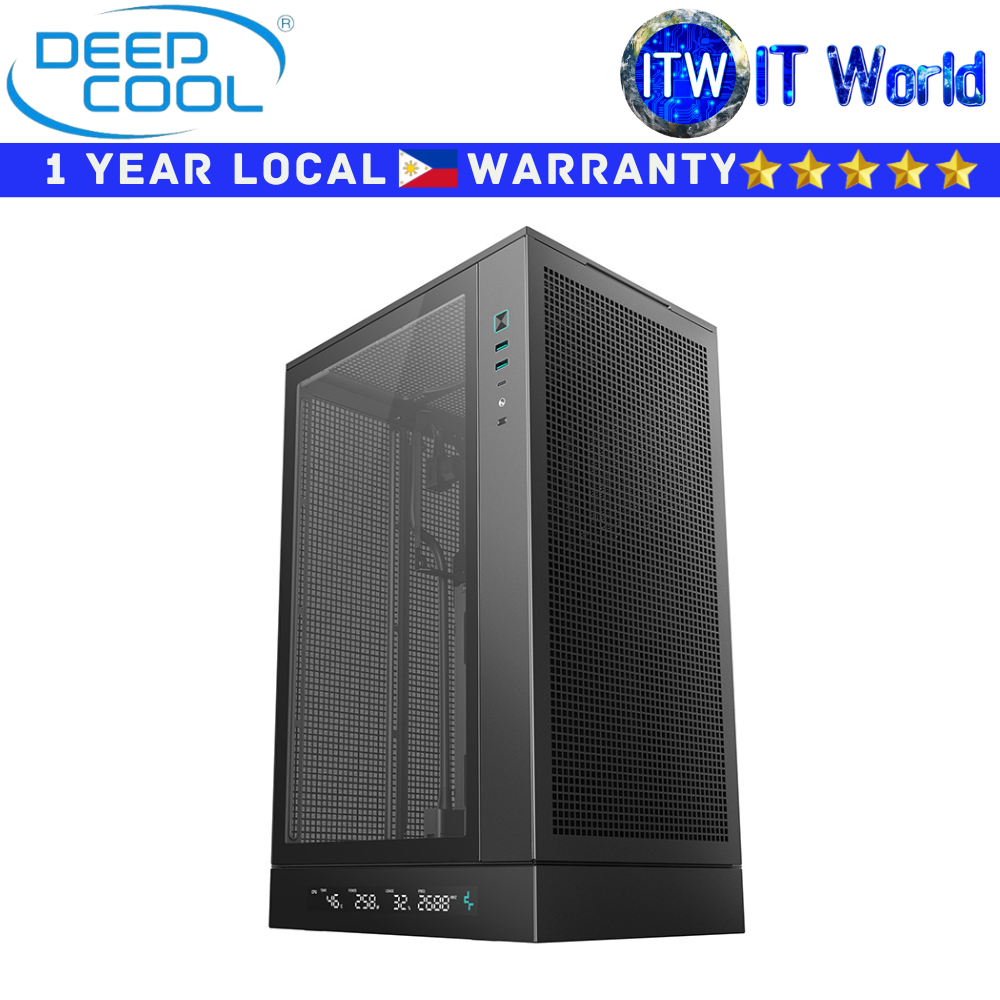 Deepcool Computer PC Case CH270 Digital Mini-Tower up to M-ATX Tempered Glass Black (R-CH270-BKNDM0-G-1)