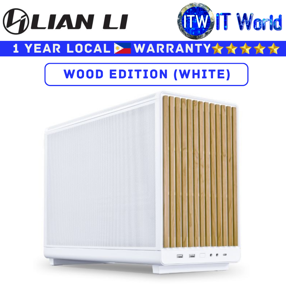 Lian Li Computer PC Case A3-mATX Minimalistic Wooden White (G99.A3W-WD.00)