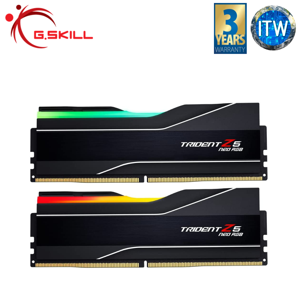 G. Skill Trident Z5 Neo RGB 32GB(2x16GB) DDR5-6000Mhz CL36-36-36-96 1.35V Desktop Memory
