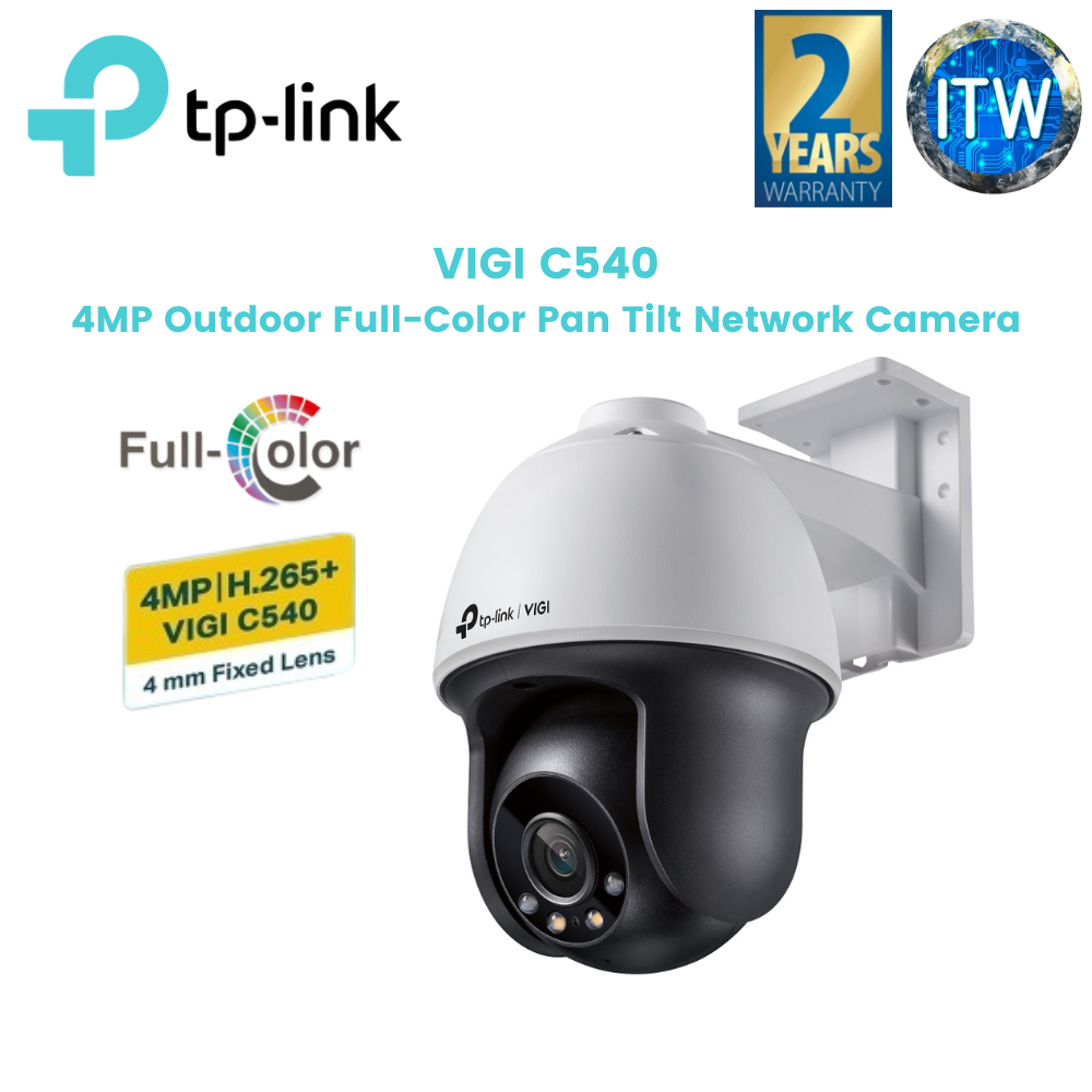 TP-Link VIGI C540 Outdoor Full-Color Pan Tilt Network Camera