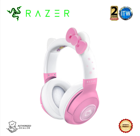 Razer Kraken BT - Wireless Bluetooth Headset with Razer Chroma RGB: Hello Kitty and Friends Edition