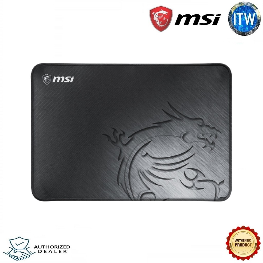 MSI Agility GD21 Gaming Mousepad with Silk Gaming Fabric Surface and Anti-slip Rubber Base