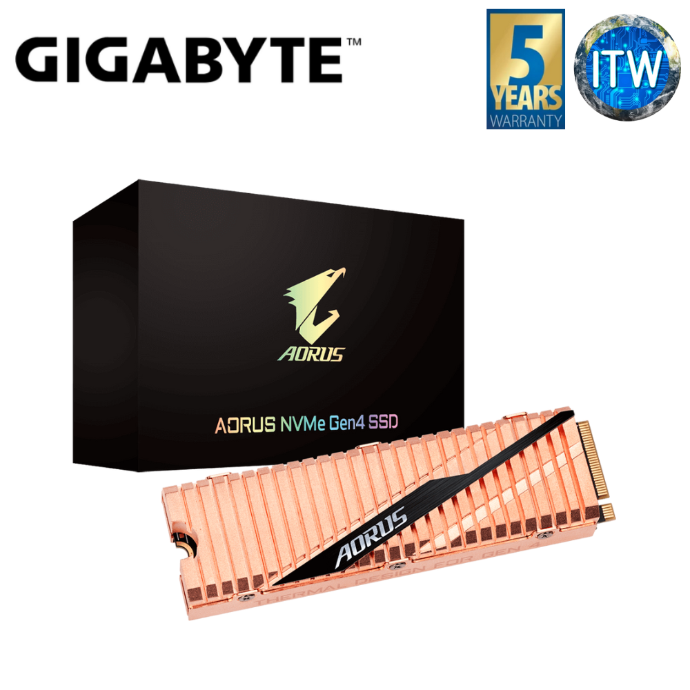Gigabyte Aorus NVMe Gen4 M.2 2280 PCIe 4.0 Internal SSD with heatsink - 2TB