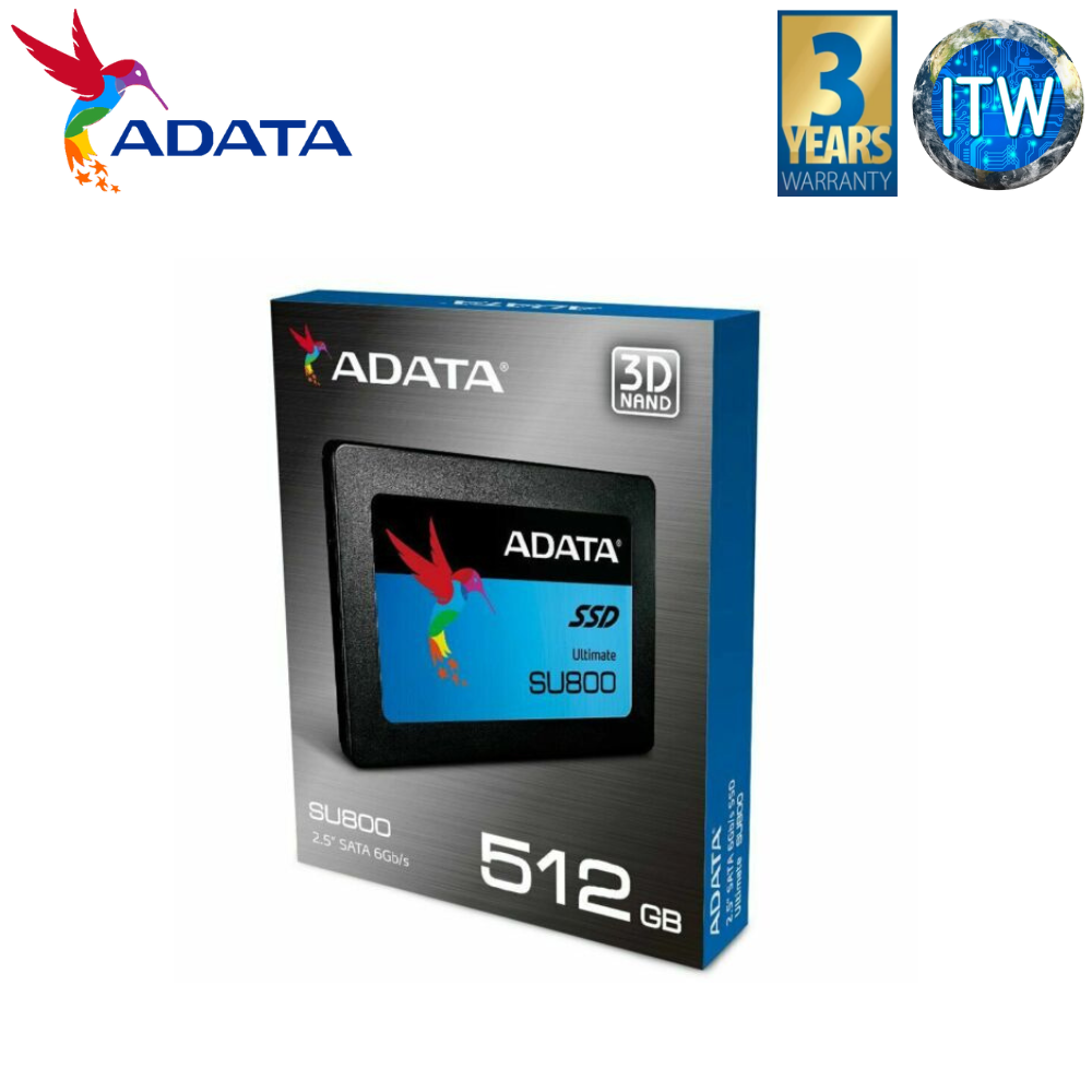 Adata Ultimate SU800 512B SATA III 3D NAND Internal SSD