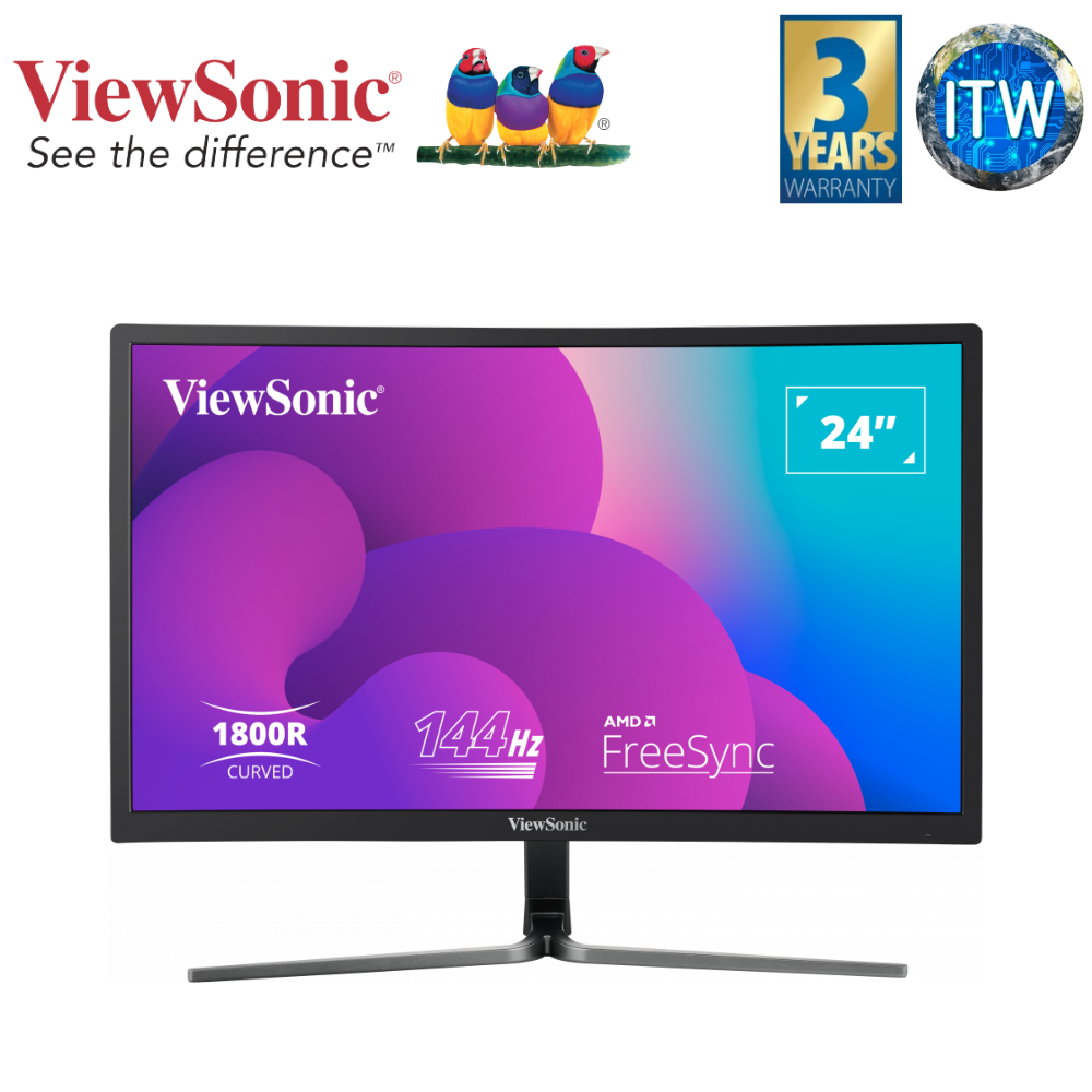 Viewsonic VX2458-C-MHD 24&quot; (1920x1080) FHD, 144Hz, 1ms, 1800R Curved Gaming Monitor