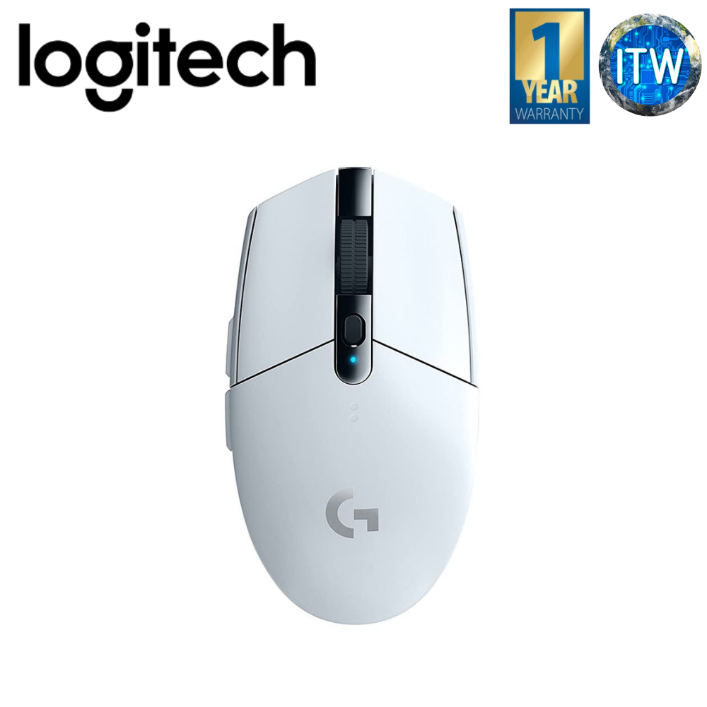 Logitech G304 Lightspeed Wireless Gaming Mouse (Black and White)