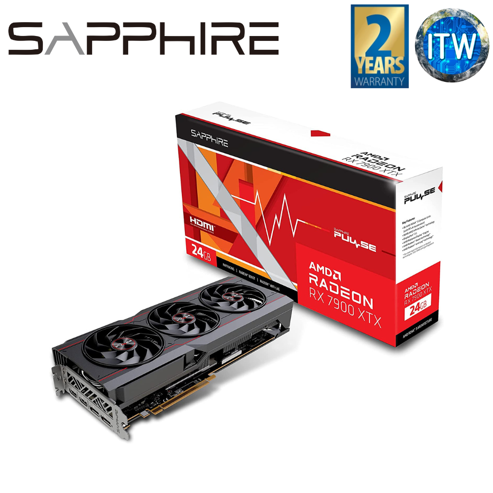 ITW | Sapphire Pulse AMD Radeon RX 7900 XTX Gaming OC GDDR6 Graphic Card