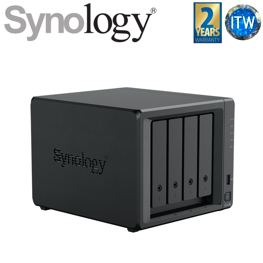ITW | Synology DiskStation DS423+ 4-Bays Compact Data Management Solution Desktop NAS