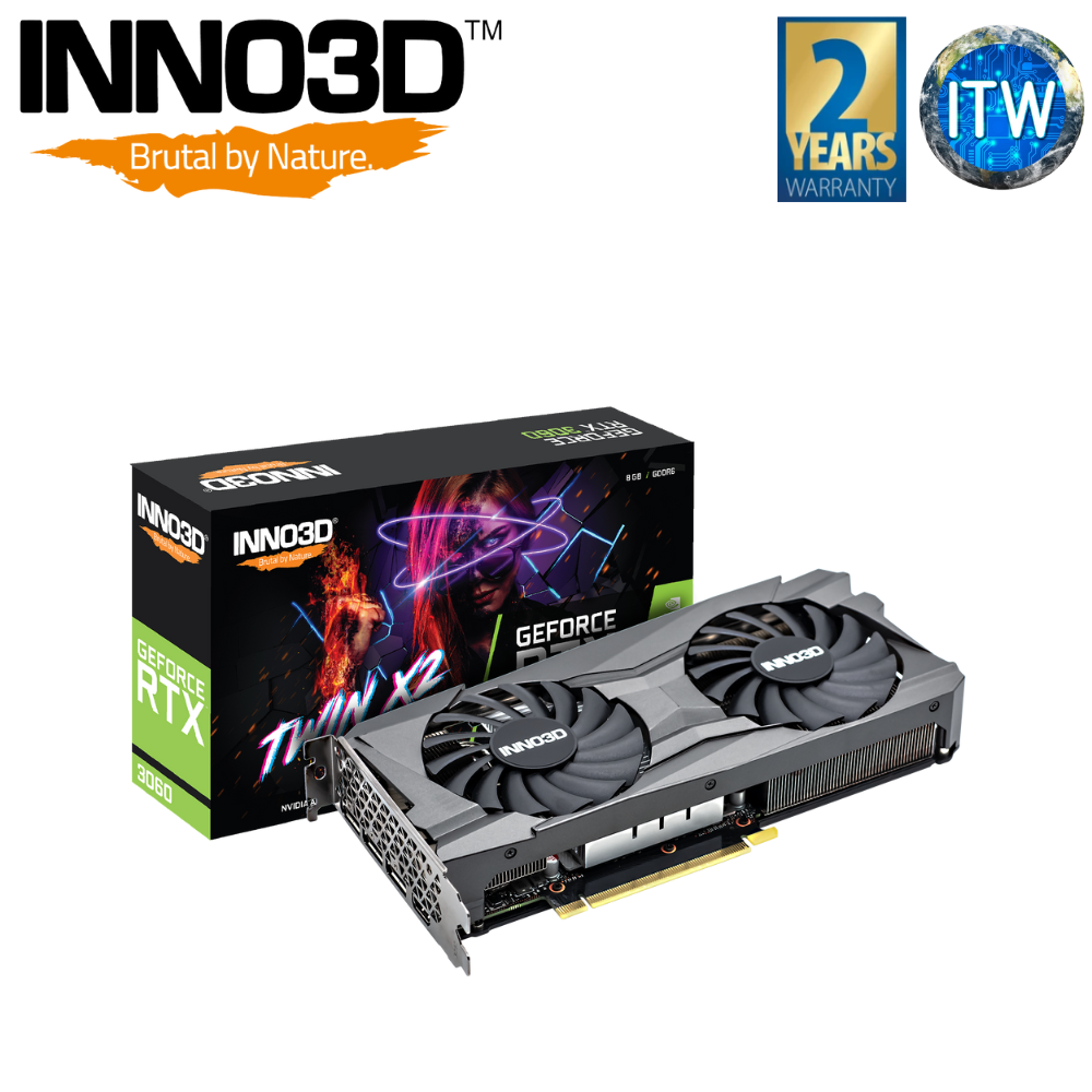 ITW | Inno3D GeForce RTX 3060 Twin X2 OC 8GB GDDR6 Graphic Card
