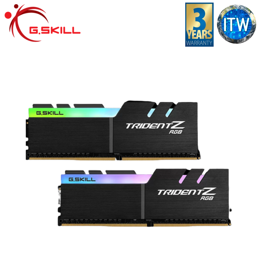 G.Skill TridentZ RGB 16GB(8GBx2) DDR4-3200 CL16-18-18-38 Desktop Memory (F4-3200C16D-16GTZRX)