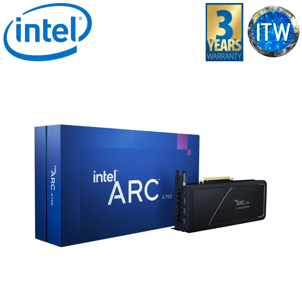 Intel Arc A750 Limited Edition 8GB GDDR6 PCIe 4.0 Graphic Card (21P02J00BA)