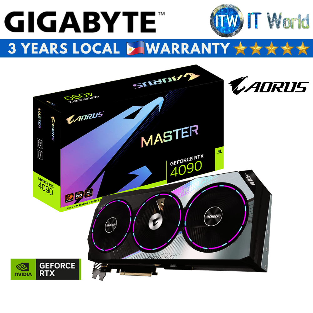 Gigabyte Aorus Geforce RTX 4090 Master 24GB GDDR6X Graphic Card (GV-N4090AORUS-M-24GD)
