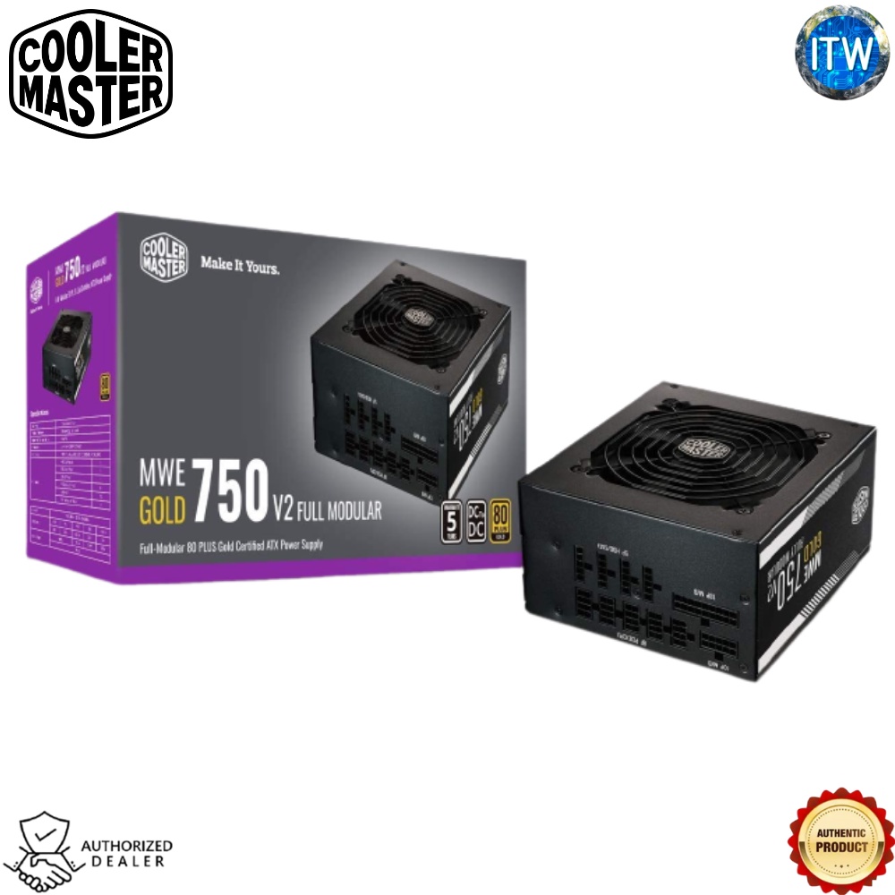 Cooler Master MWE GOLD 750 750W 80+ Gold - V2 Full Modular Power Supply Unit