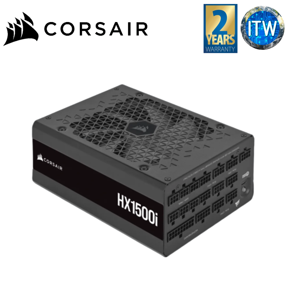 ITW | Corsair HX1500I HXi Series 1500W 80+ Platinum Full Modular Power Supply Unit (CP-9020261-NA)