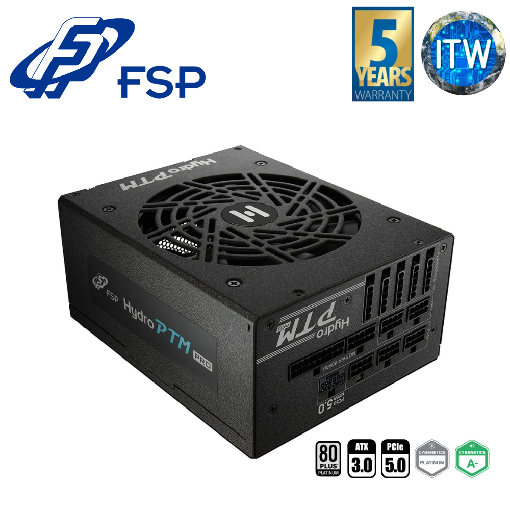 FSP Hydro PTM 1200W 80+ Platinum ATX3.0(PCIe5.0) Fully Modular PSU (HPT2-1200M GEN5)