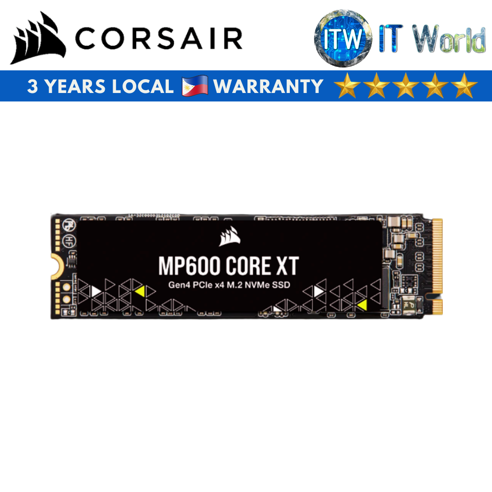 ITW | Corsair MP600 Core XT 1TB PCIe 4.0 (Gen4) x 4 NVMe M.2 Internal SSD (CSSD-F1000GBMP600CXT)