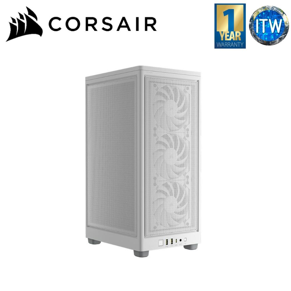 Corsair 2000D Airflow Mini-ITX PC Case (White)