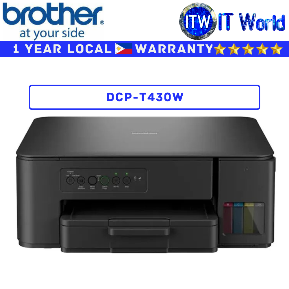 Brother Printer DCP-T430W Ink Tank Print Scan Copy Printing