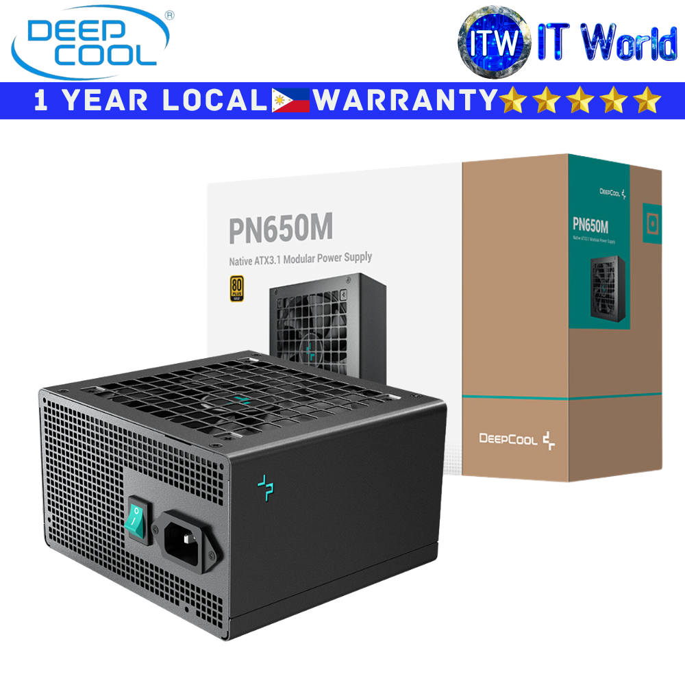 Deepcool PSU 650W Power Supply Unit PN650M 80+ Gold Modular FDB ACtive PFC (R-PN650M-FC0B-US)