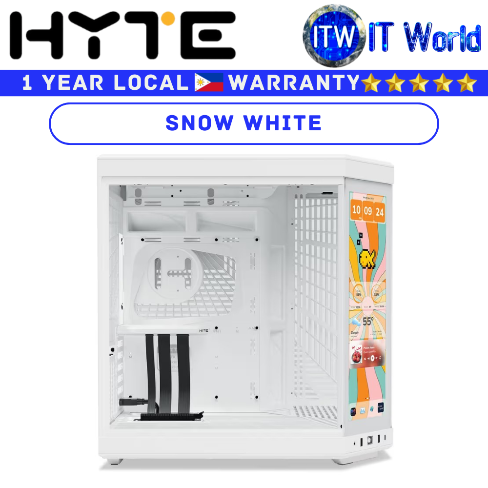 Hyte Computer PC Case Y70 Infinite Mid-Tower Snow White (CS-HYTE-Y70TTI-WW)