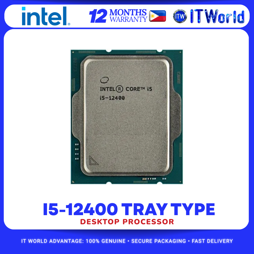 Intel Core i5-12400 Tray Version 12th Gen 6 Cores 12 Threads Up to 4.40GHz LGA1700 itw