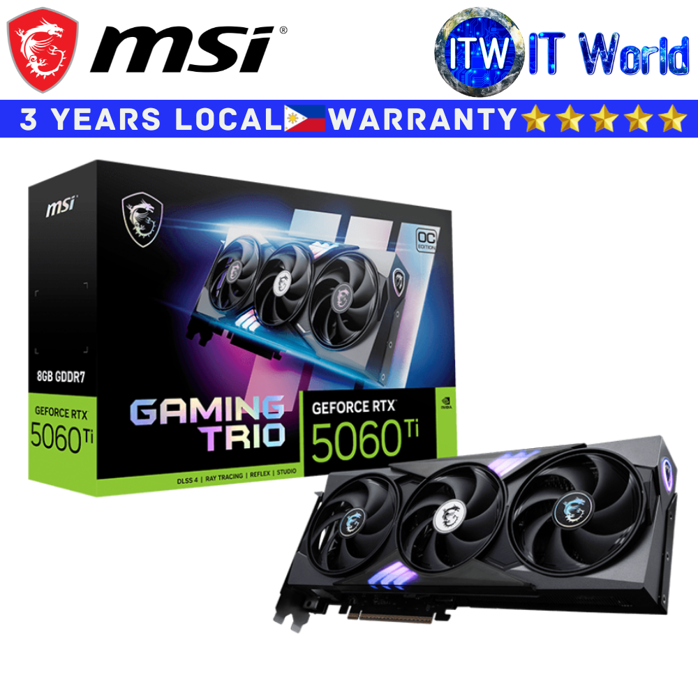 MSI GEFORCE RTX 5060 TI 8G GAMING TRIO OC (912-V536-022)