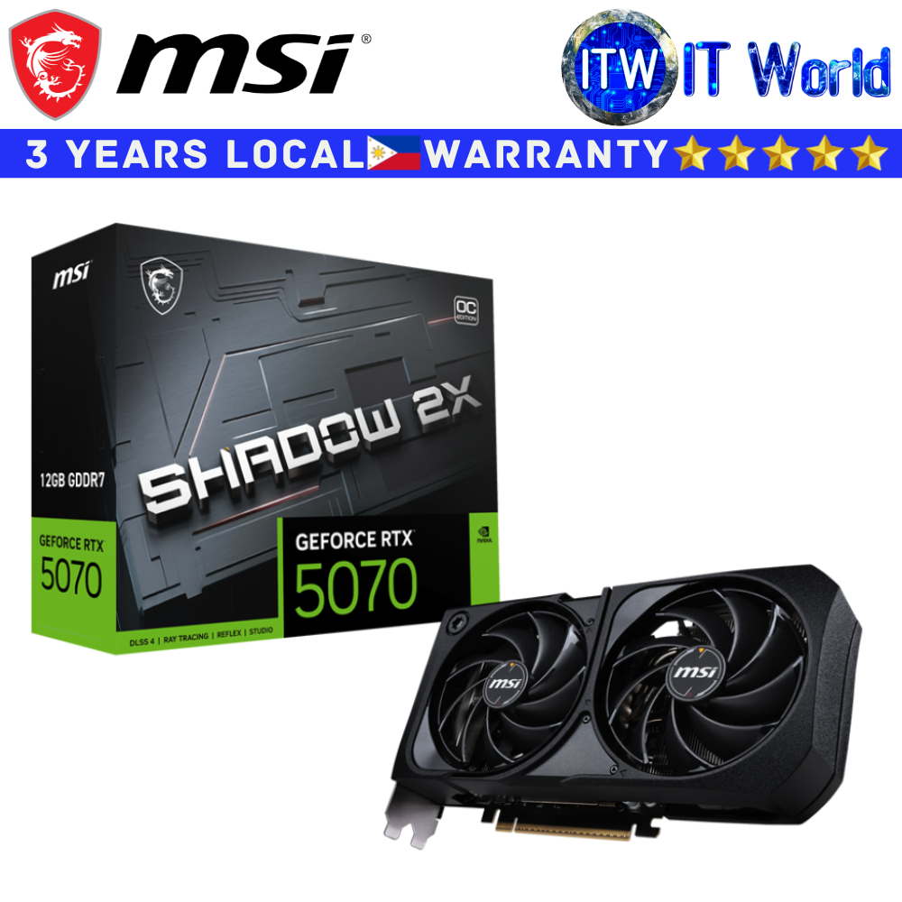 MSI GEFORCE RTX 5070 12G SHADOW 2X OC (912-V532-011)