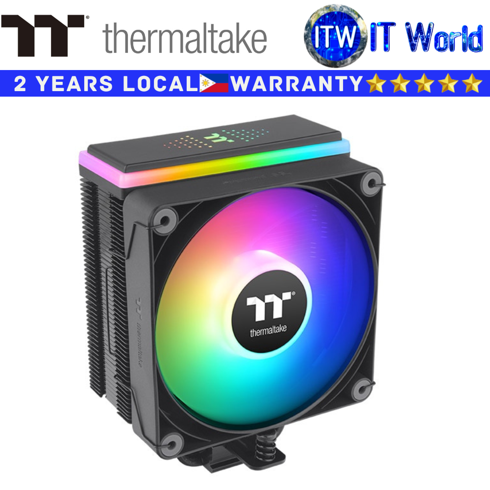 Thermaltake CPU Cooler Fan Astria 200 ARGB Lightning Black (CL-P119-AL12SW-A)
