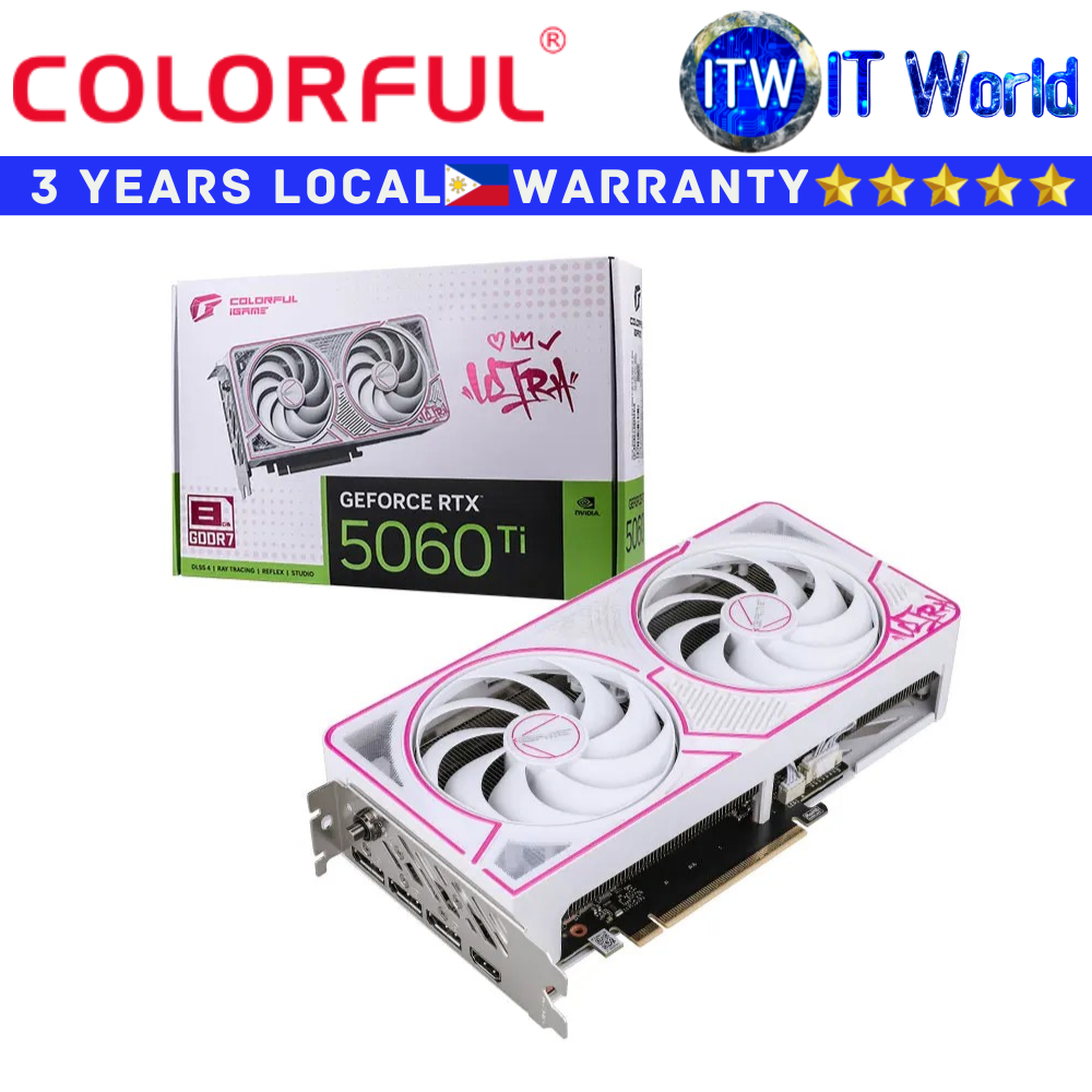 Colorful RTX 5060 Ti Ultra W Duo OC 8GB-V GDDR7 iGame Geforce Graphic Card