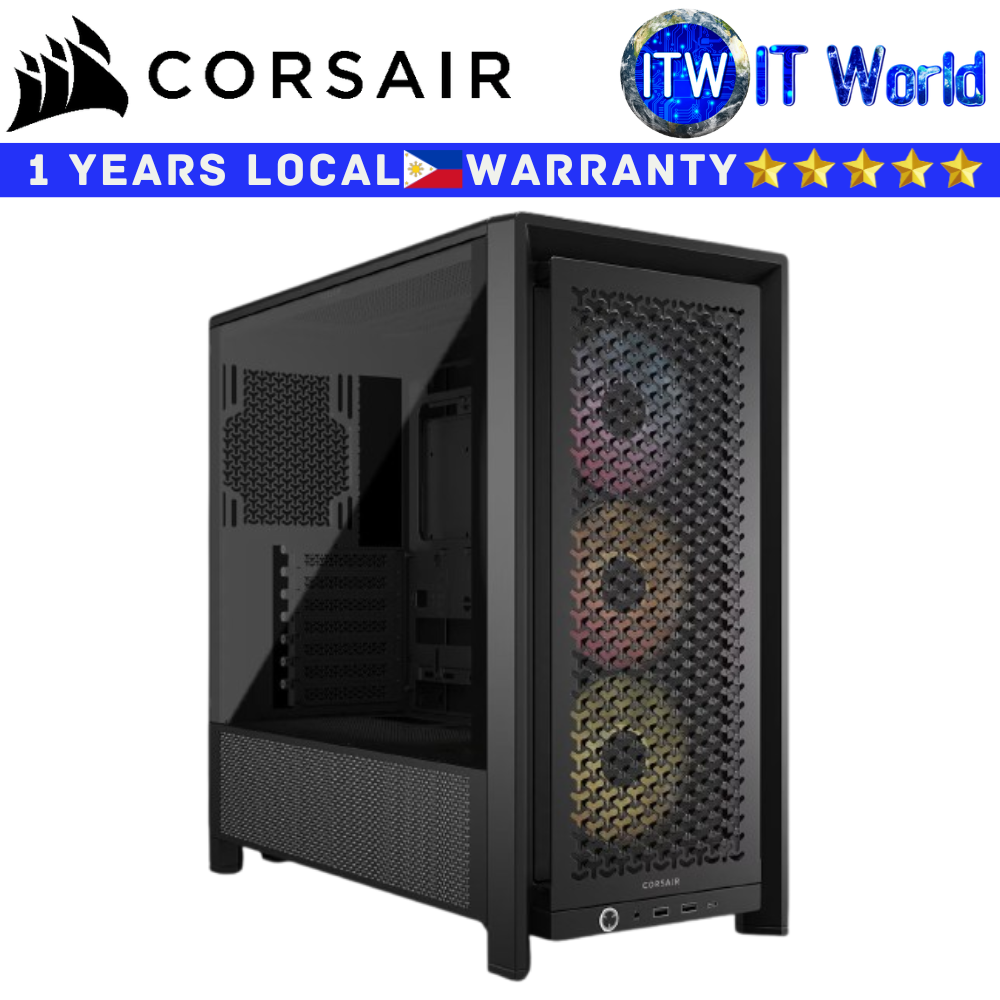 CORSAIR FRAME 4000D RS ARGB Mid-Tower, Black CS-CC-9011296-WW