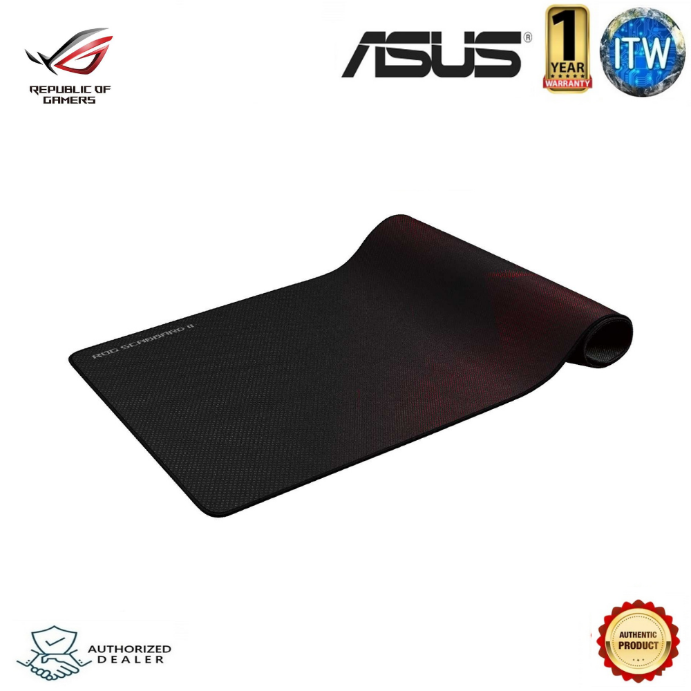 ASUS ROG Scabbard II extended gaming mouse pad with protective nano coating XXL ROG Scabbard II BLACK XXL
