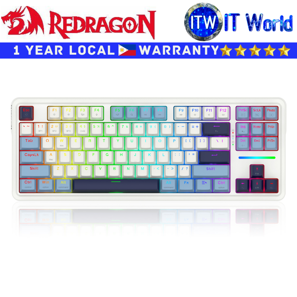 Itw | Redragon Gaming Wireless Mechanical Keyboard K728WBB ANTONIUM PRO 2.4Ghz RGB Backlight