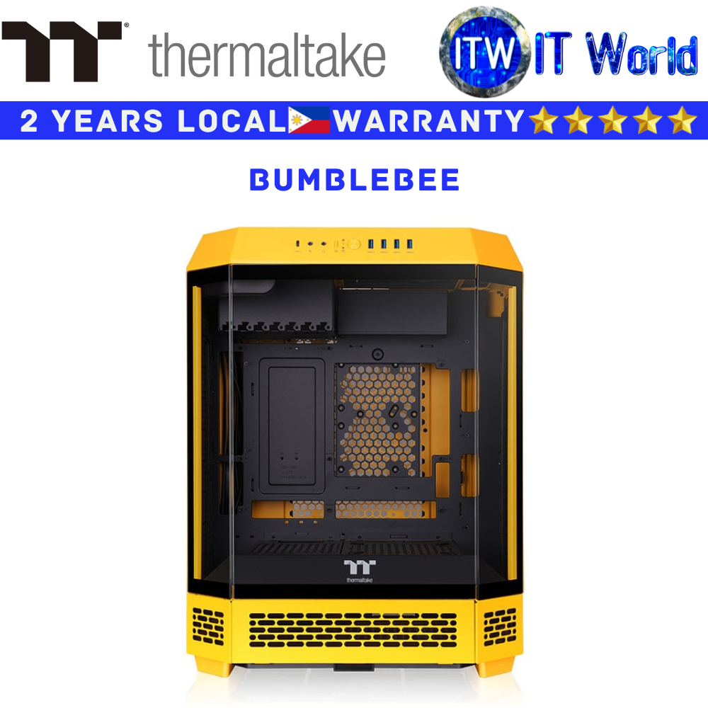 Thermaltake Computer PC Case The Tower 600 Series ATX Mid Tower Chassis (Bumblebee)