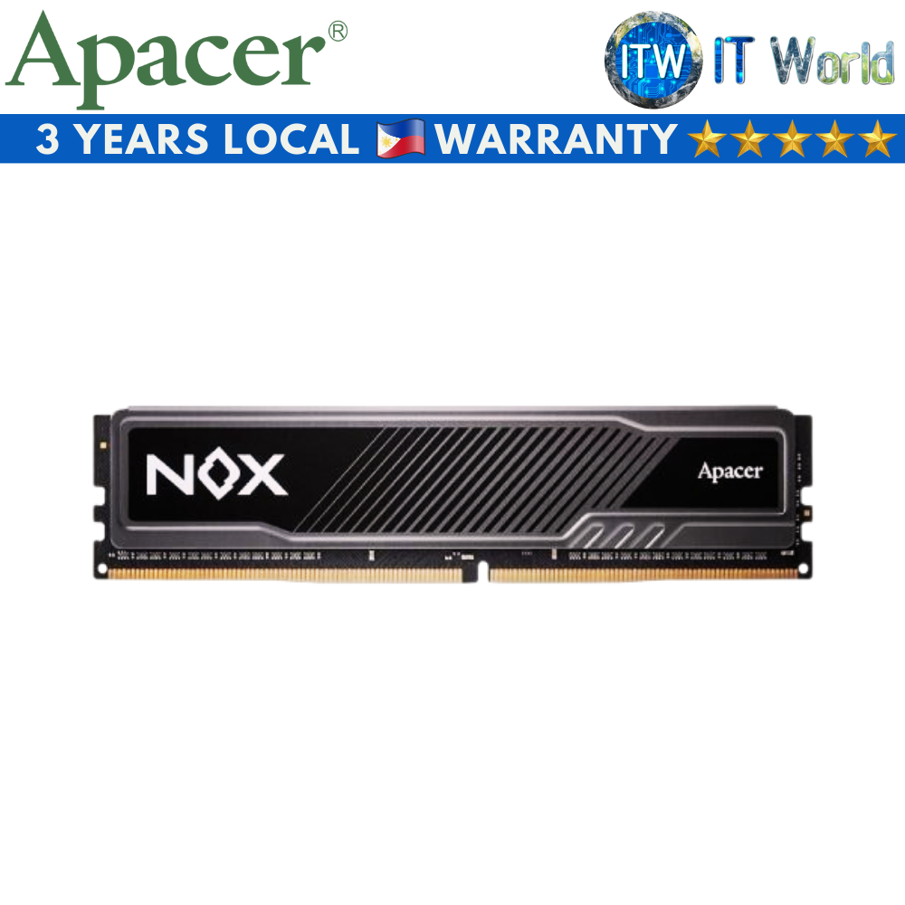 Apacer NOX 16GB DDR4-3600Mhz Gaming Memory Module (AH4U16G36C25YMBAA-1)
