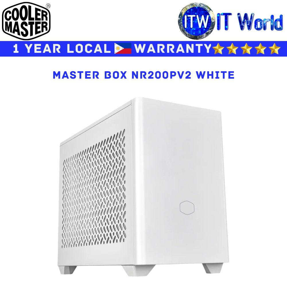 Itw | Cooler Master Computer PC Case Masterbox NR200P V2 mini-ITX Tempered Glass (Black | White)
