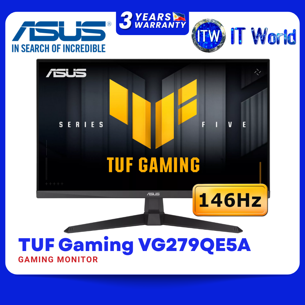 ASUS TUF Gaming Monitor VG279QE5A 27" 146Hz 1920 x 1080 FHD IPS 1ms MPRT itw