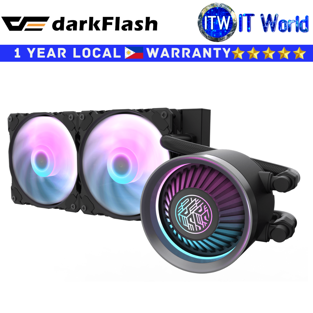 Itw | Darkflash CPU Cooler Nebula DN240 ARGB All-in-one 240mm Liquid Cooler (Black | White)