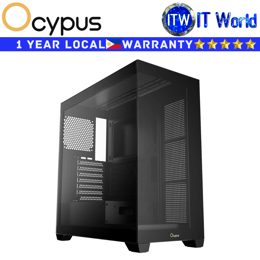 Ocypus Computer PC Case Gamma C27 Mid Tower ATX (Black)