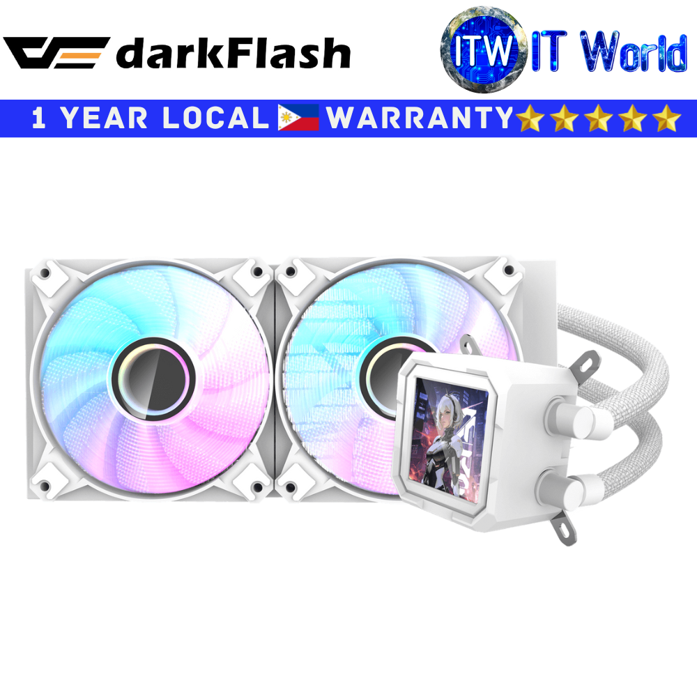 Itw | Darkflash CPU Liquid Cooler Fan Wave DV240S ARGB AIO 240mm (White)