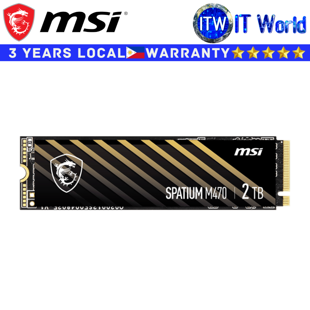 MSI SPATIUM M470 PCIe 4.0 NVMe M.2 2TB SSD