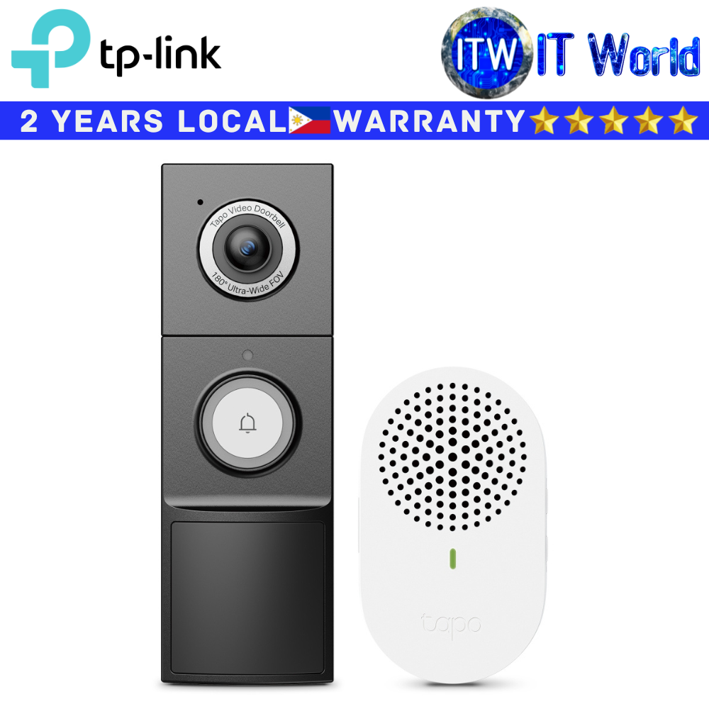Itw | TP-Link Tapo D235 2K 5MP / 180° Field Of View Video Doorbel Camera