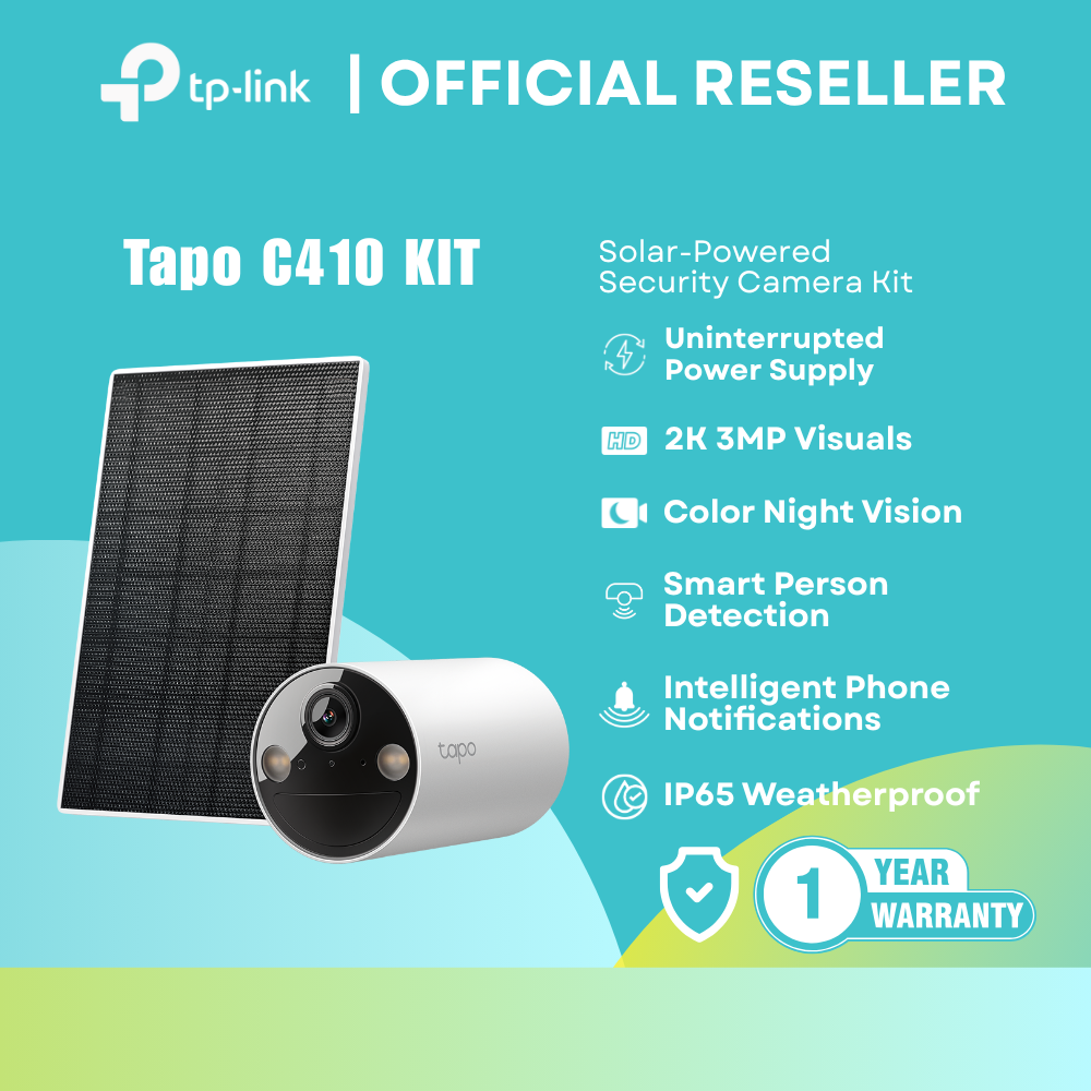 TP-Link Tapo C410 KIT | 2K 3MP Solar Security Camera / Color Night Vision / Wire-Free | it