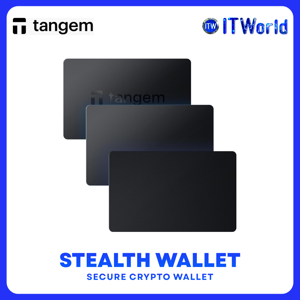 TANGEM 2.0 Stealth 3-Pack Secure Crypto Wallet - NFC Cold Storage - TG-STEALTH / Black