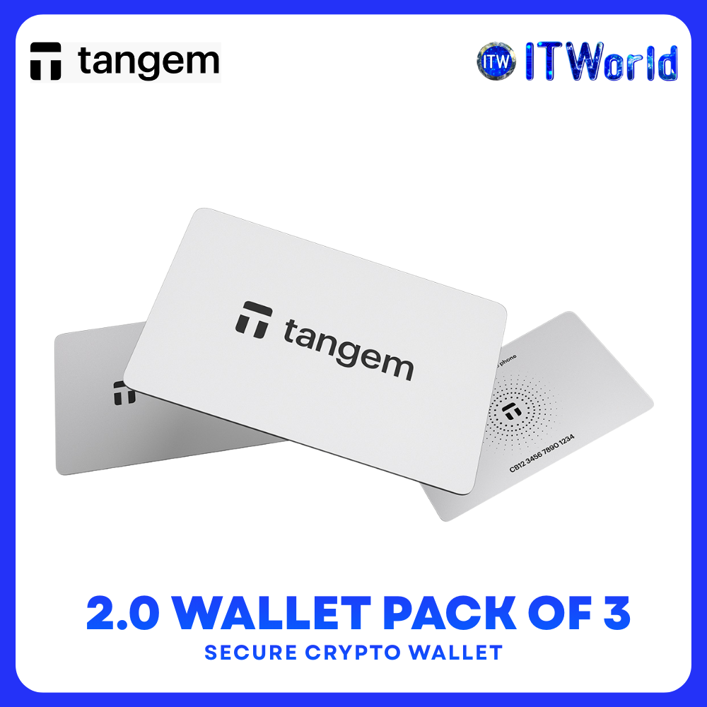 TANGEM 2.0 3-Pack Secure Crypto Wallet - NFC Cold Storage / TG130X3-B / White